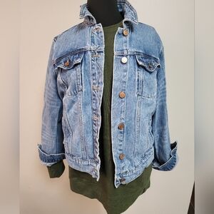 Quince Classic Denim Jacket | Medium Wash | Size Large